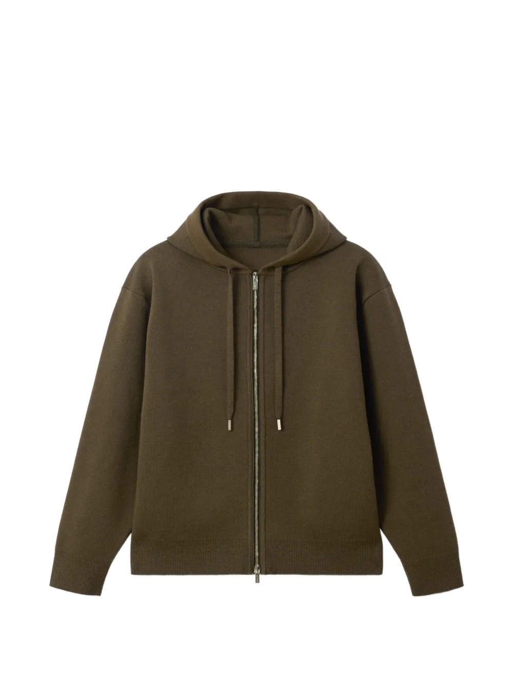 

Кардиган на молнии из пике с капюшоном Jacquemus, зеленый