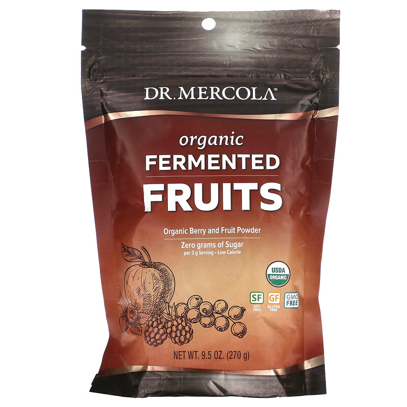 

Dr. Mercola, Органические ферментированные фрукты, 270 г (9,5 унции)