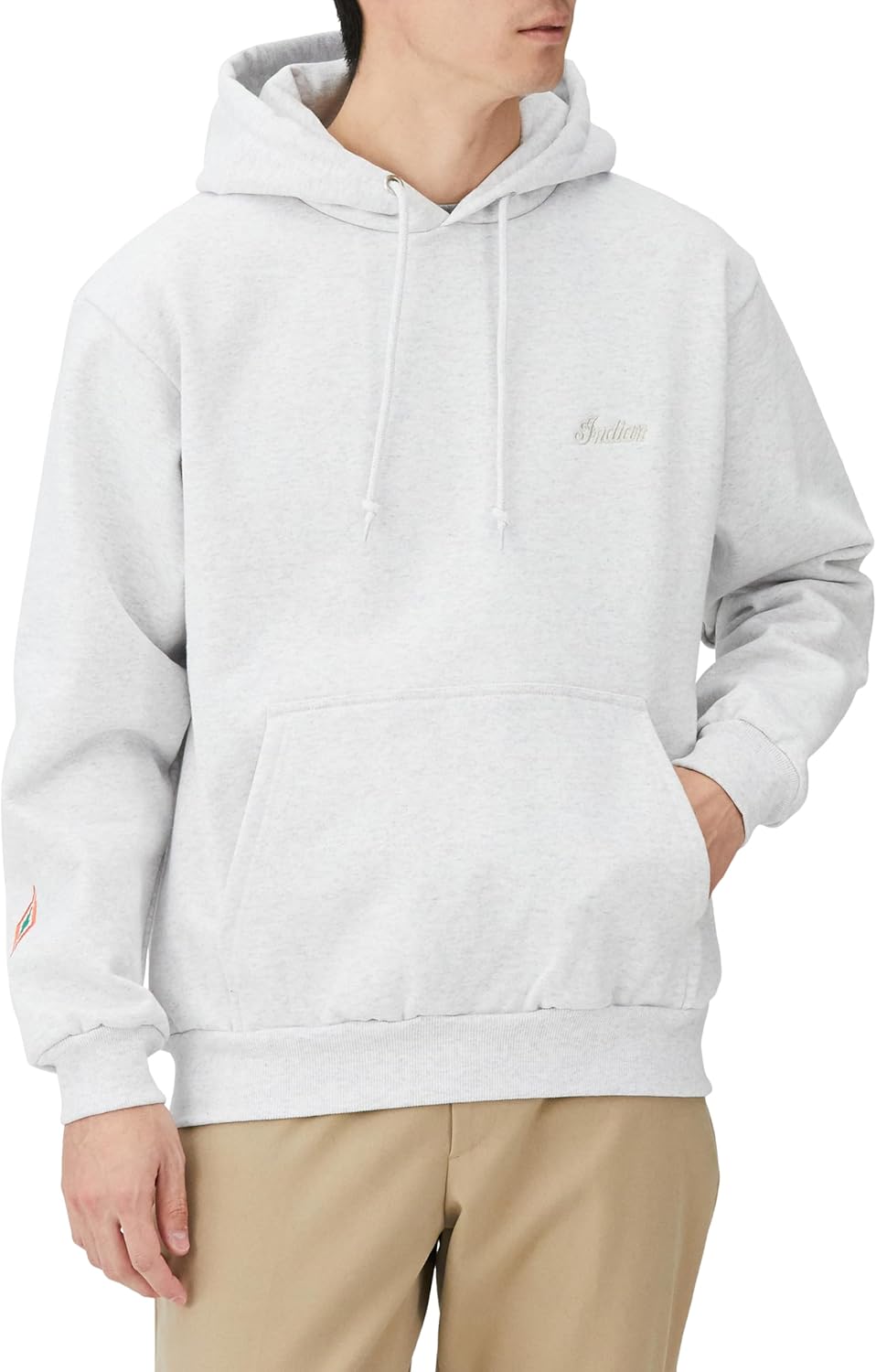 

Индейская толстовка с капюшоном, плотность ткани 15 унций (Magnum Weight), пуловер с логотипом и вышивкой в стиле навахо Indian, пепельный