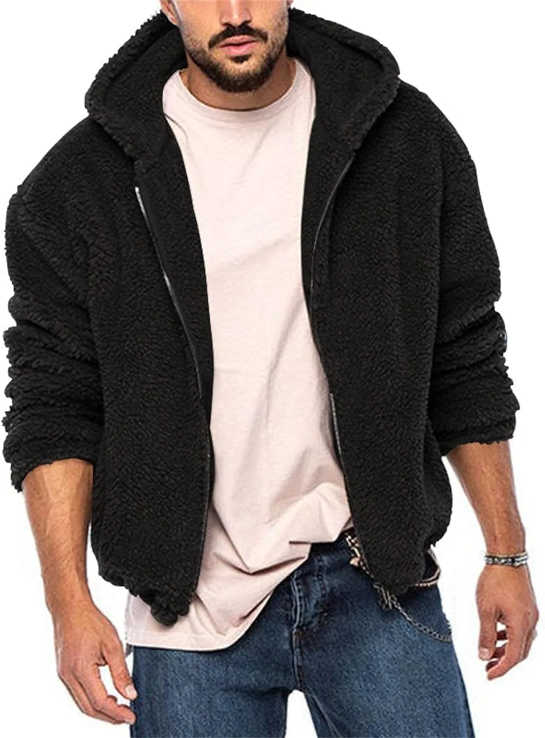 

Wankang утепленная худи мужская с капюшоном и карманами