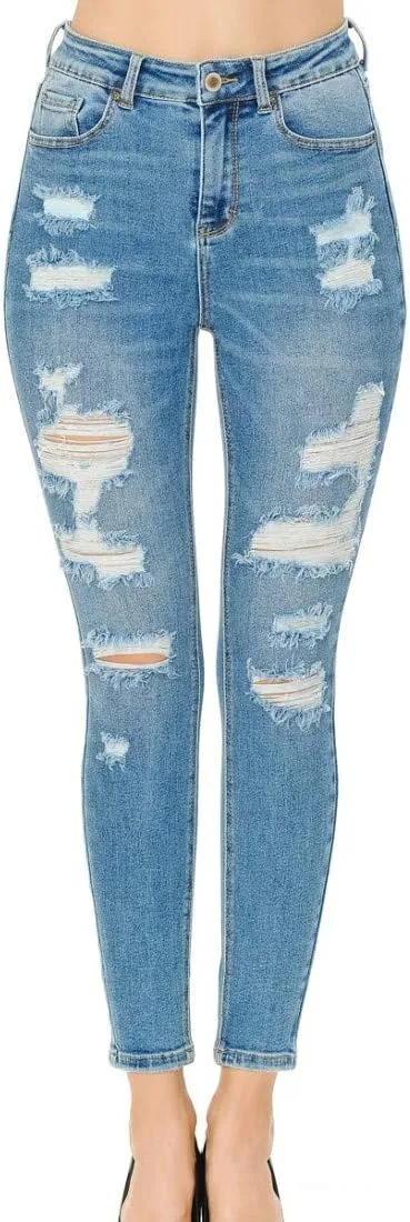 

Женские джинсы Wax Push-Up 3 Button Skinny True Stretch Wax Jeans