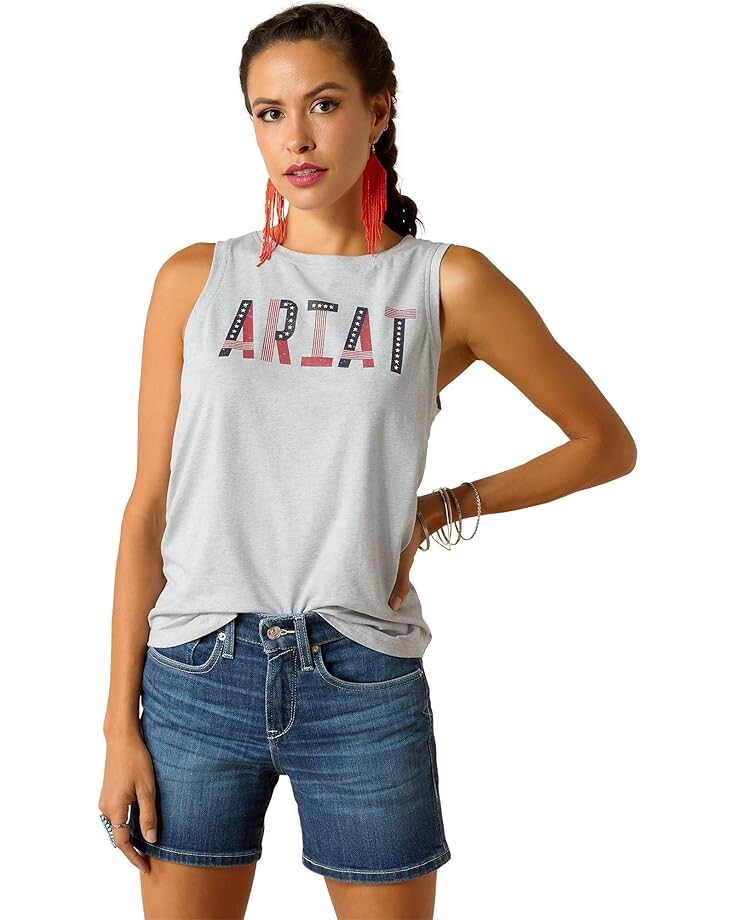 

Топ Ariat Pride Tank, цвет Chambray Blue