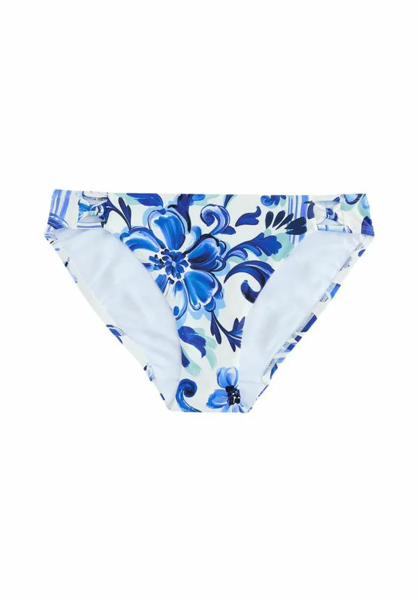 Трусики от бикини с высокой посадкой Next, White/Blue Porcelain