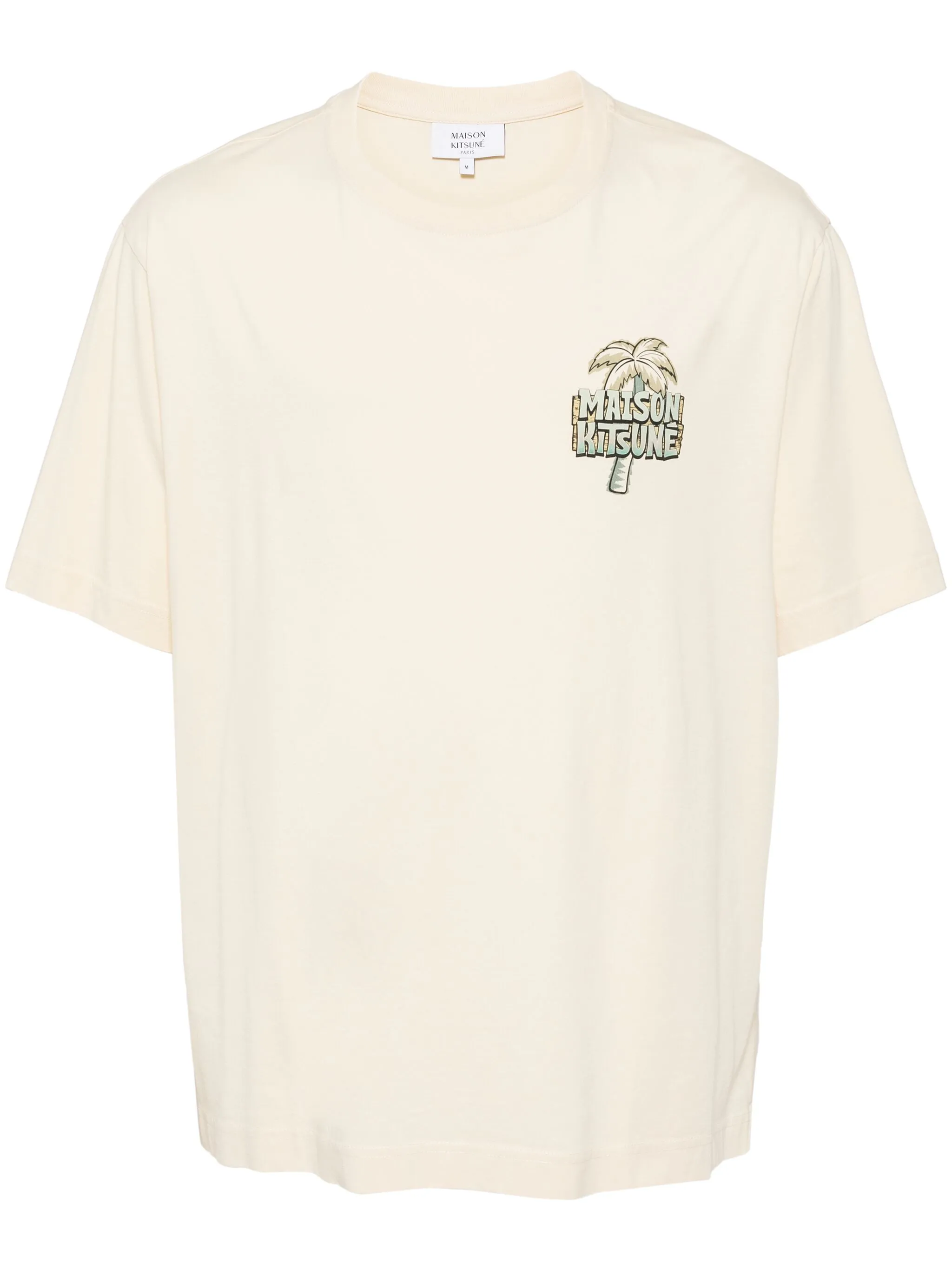 

Футболка с графичным принтом Maison Kitsuné, белый