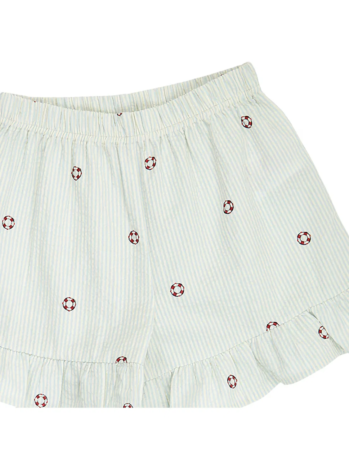 Брюки Müsli by GREEN COTTON Regular Pants кремового цвета — фото 3
