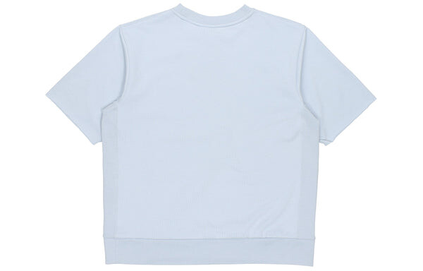 Футболка dri-fit standard issue round neck pullover sports short sleeve blue light blue Nike, голубой — фото 2