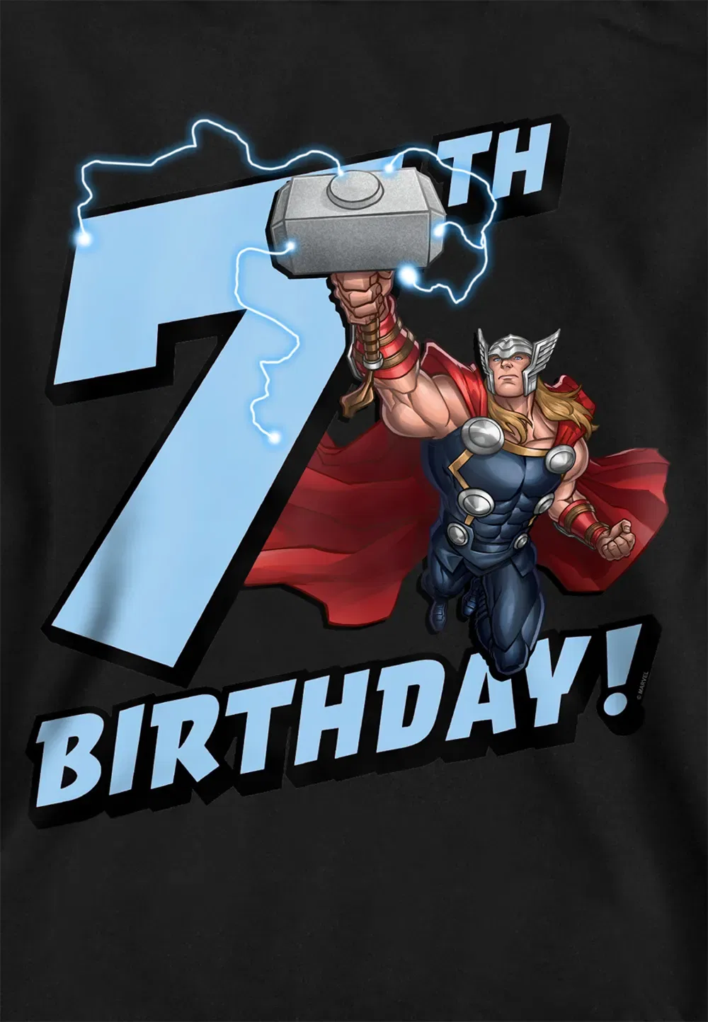 Детская худи Marvel Thor Birthday, черный — фото 2