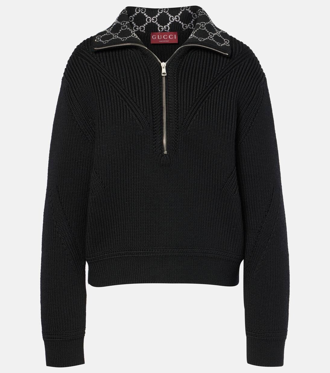 

Свитер из смесовой шерсти Gucci, цвет black/mix