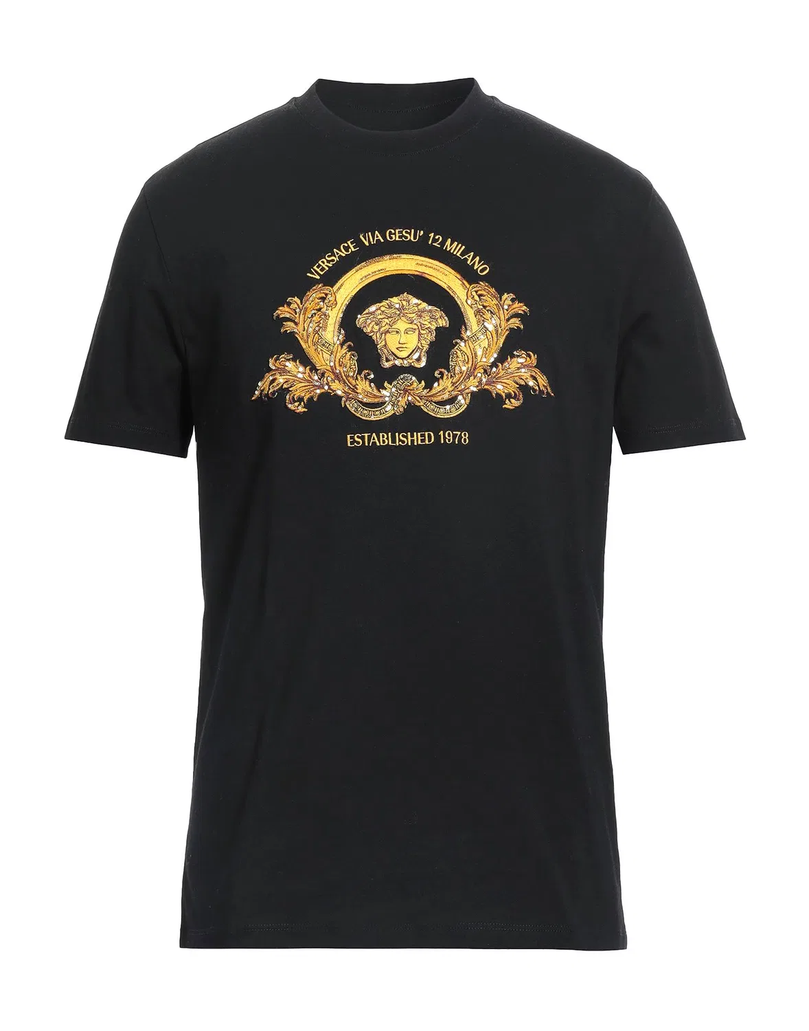 Футболка с принтом Versace Black