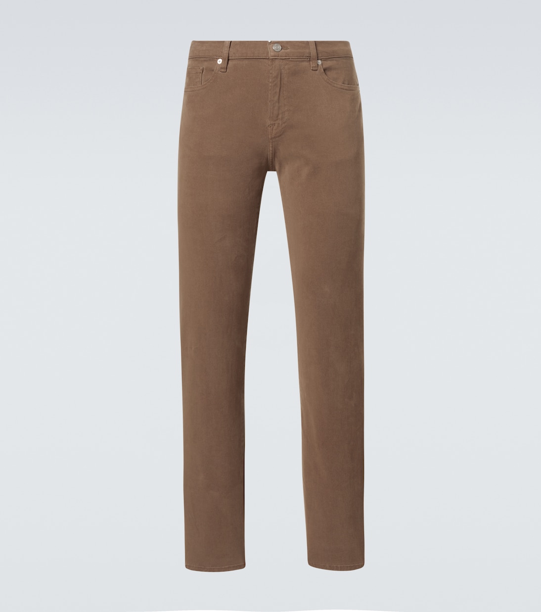 

Узкие брюки L'Homme Slim со средней посадкой Frame, Latte Brown