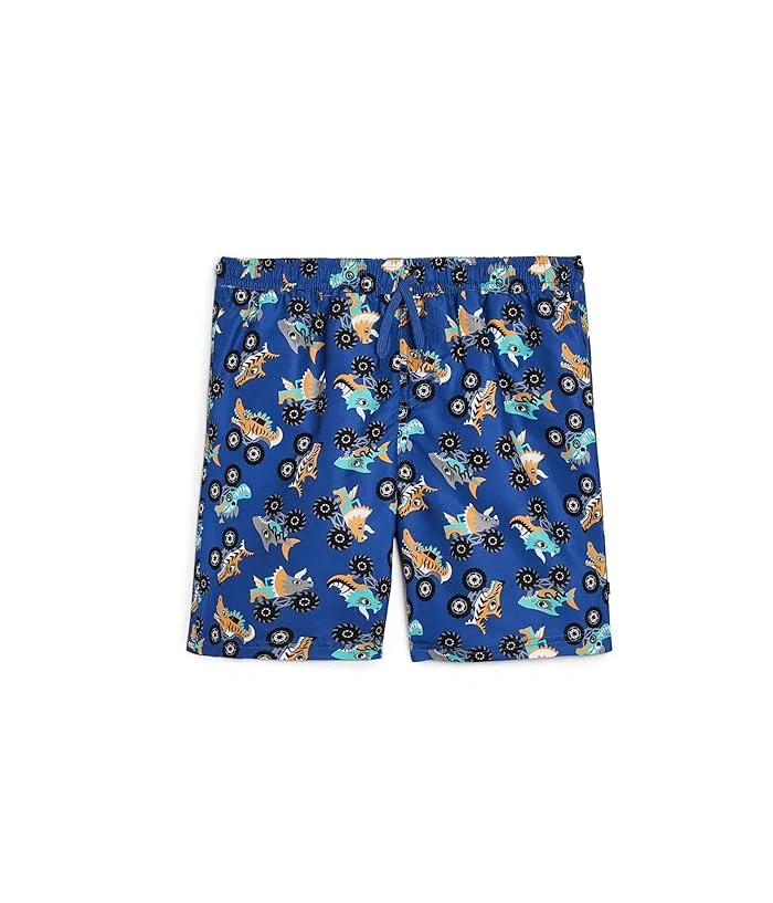 Плавки Truck Boardshorts Deux par Deux, Blue Printed Trucks
