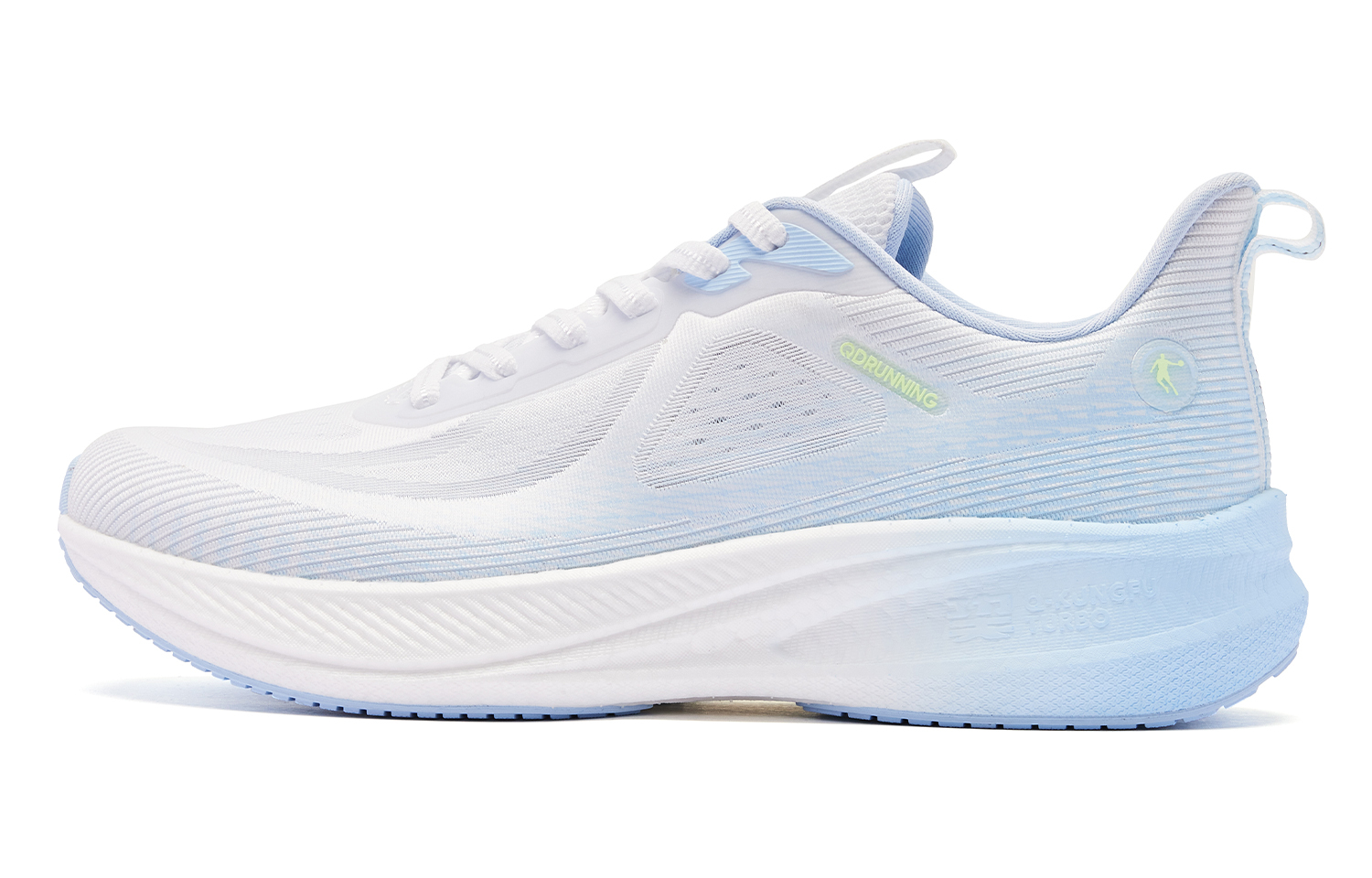 

QIAODAN Rapid LITE Cushioned Slip-Resistant Low-Top TURBO-Rebound Technology Running Shoes Men's Blue White