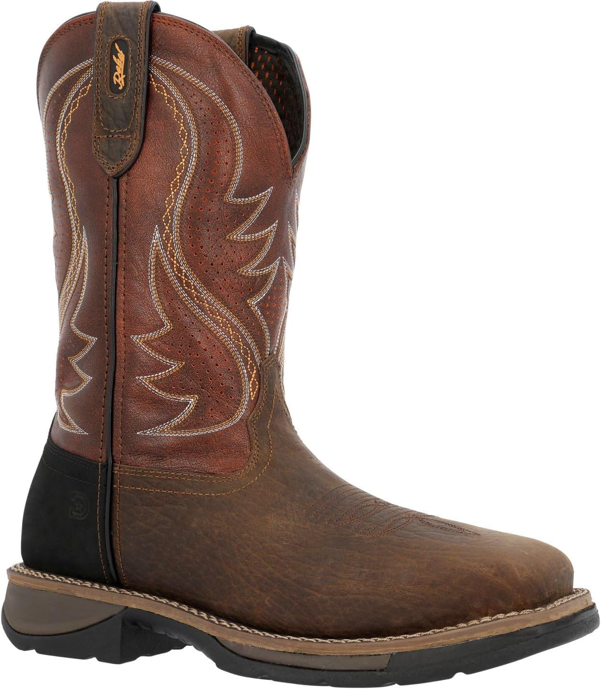 

Ботинки Durango Workin' Rebel с стальными носками и вентиляцией, с утеплителем InsulKul, Acorn and Cognac