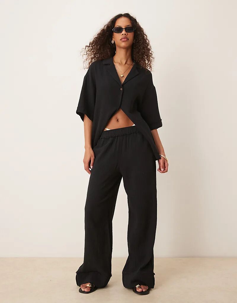 

Брюки-клеш ASOS DESIGN черного цвета