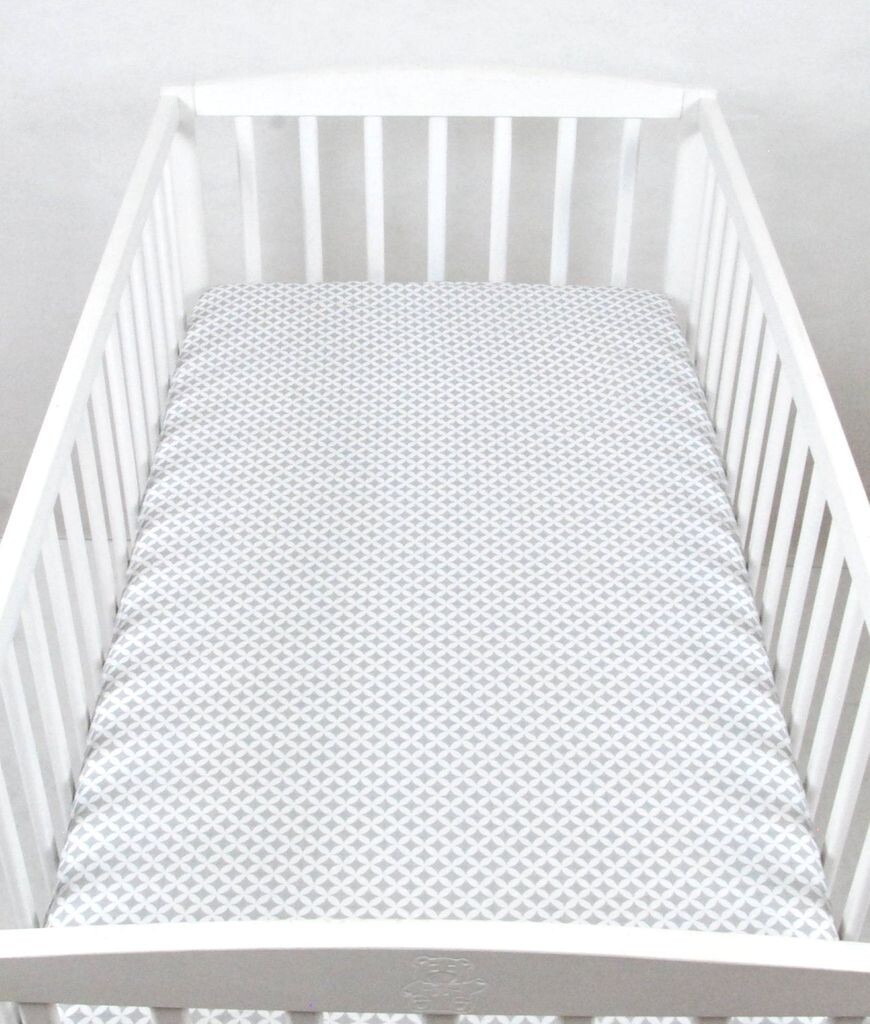 

Простыня BABYLUX 70 x 140 см, простыня для детской кроватки из хлопка 106. Марокко серый