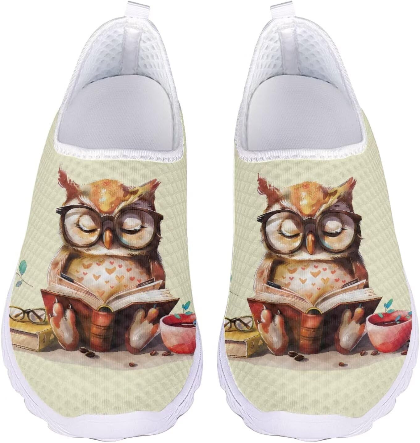 

Унисекс спортивные прогулочные кроссовки Jeiento, с сеткой, Cartoon Owl