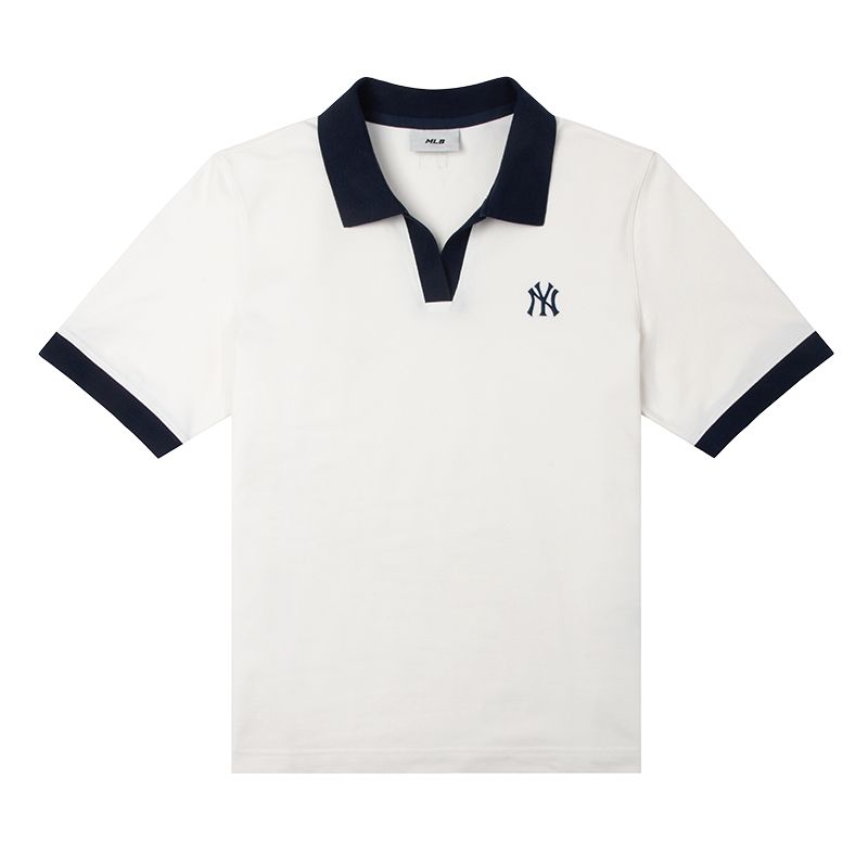

Футболка поло New York Yankees SS25 женская MLB, айвори