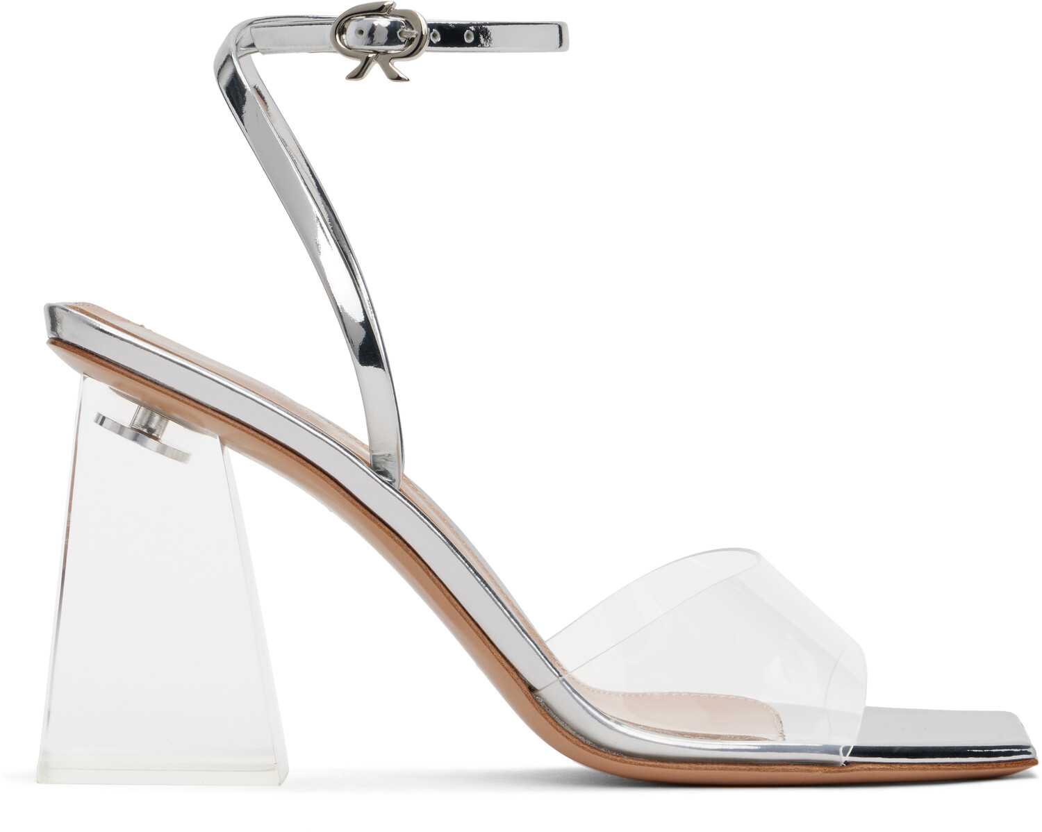 Босоножки на каблуке Cosmic 85 Silver Gianvito Rossi