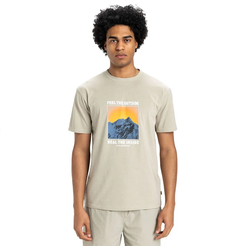 

Футболка с коротким рукавом Quiksilver Feel The Outside, бежевый