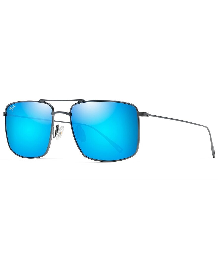 

Поляризованные солнцезащитные очки-авиаторы Maui Jim унисекс Mikioi 54 мм, серый