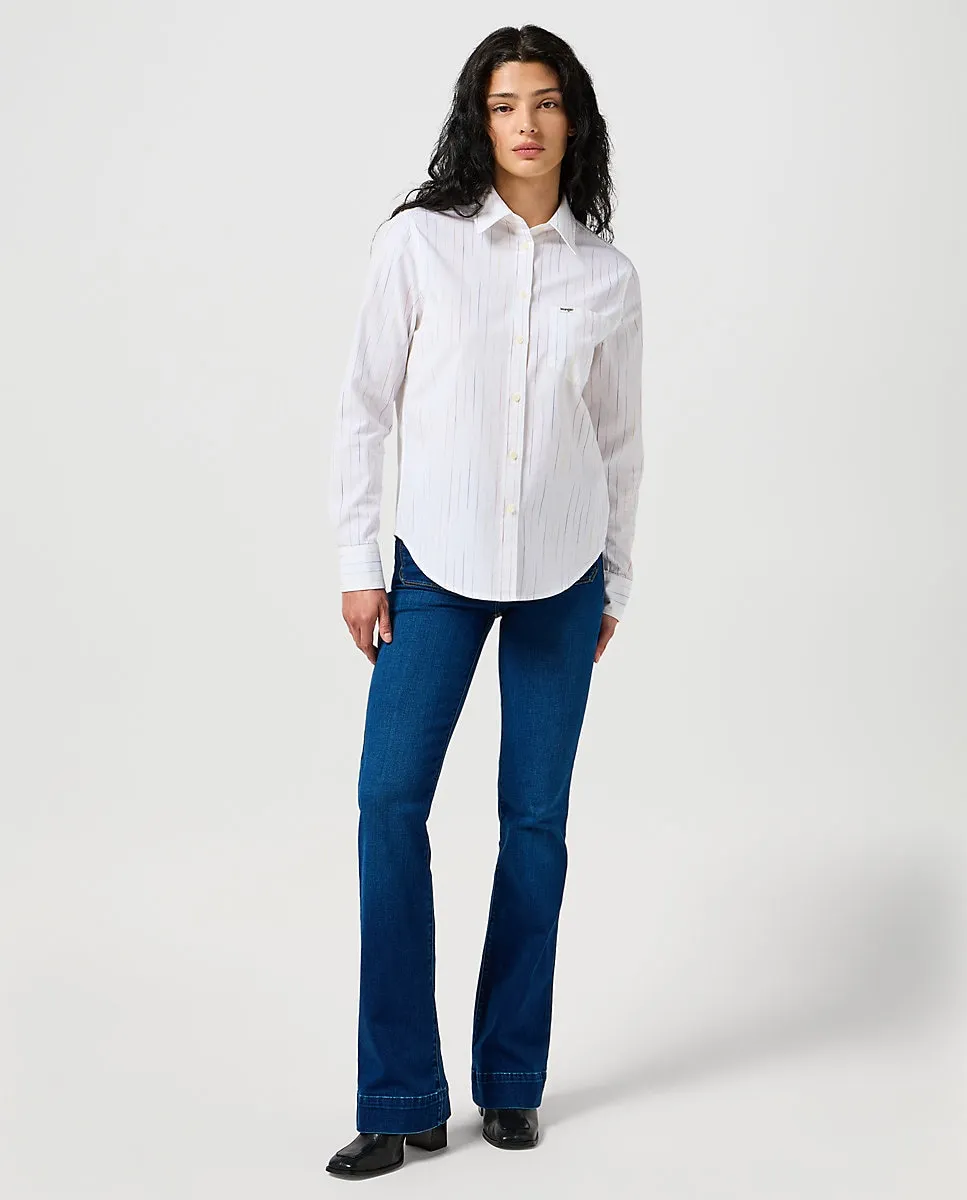 

Женские расклешенные джинсы средней посадки Wrangler, синий