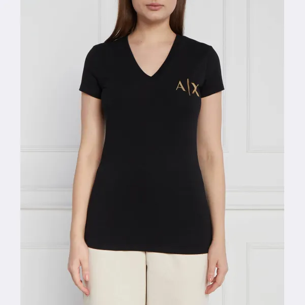 

Футболка стандартного кроя Armani Exchange, черный