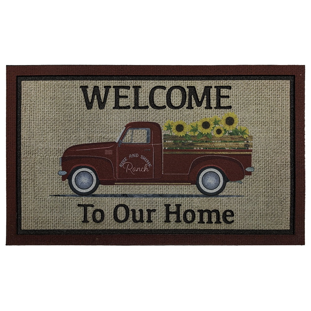 

Резиновый коврик для двери Mohawk Home Welcome Truck, красный, 18 дюймов 30 дюймов, цвет Red