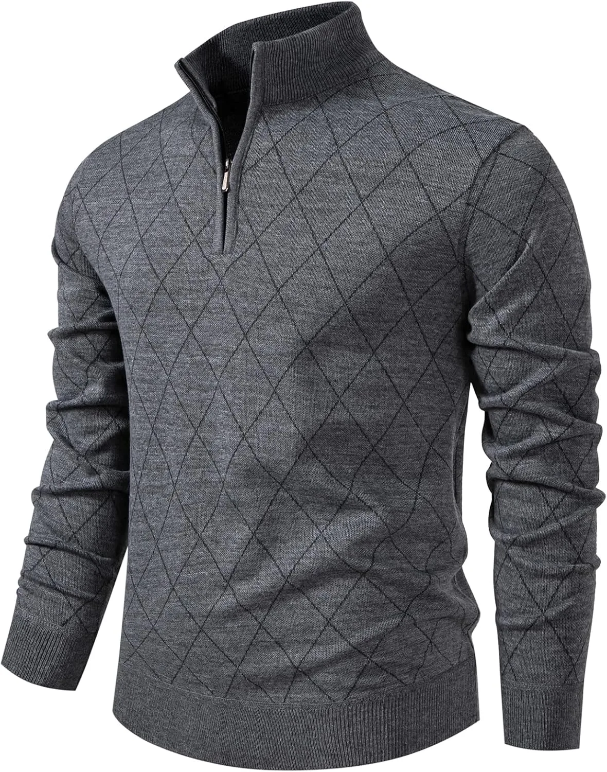 

Mylldey 1/4 Zip Pullover мужской легкий свитер с длинным рукавом