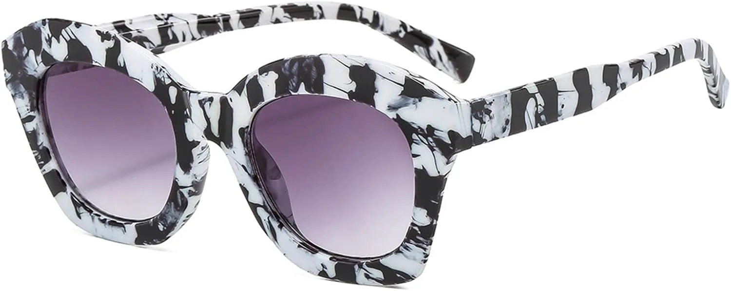 

Модные солнцезащитные очки «кошачий глаз» 2026 года для мужчин и женщин, для отдыха на природе, в качестве подарка (Цвет: E, Размер: Средний) MTZJH, One Color