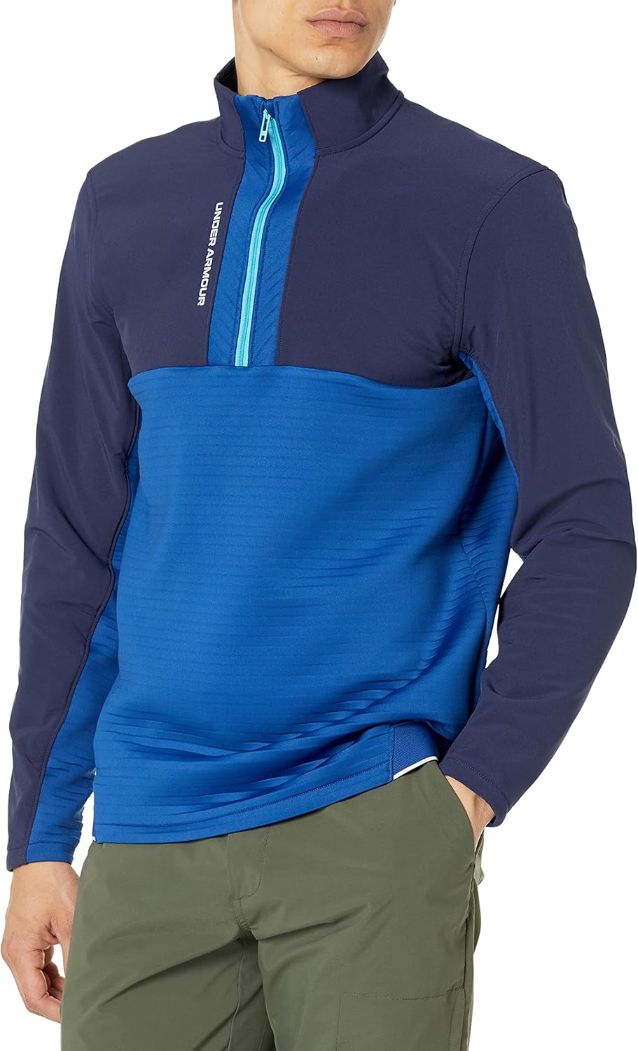 

Under Armour мужская толстовка Storm Daytona с молнией до половины, (410) Midnight Navy/Blue Mirage/Reflective