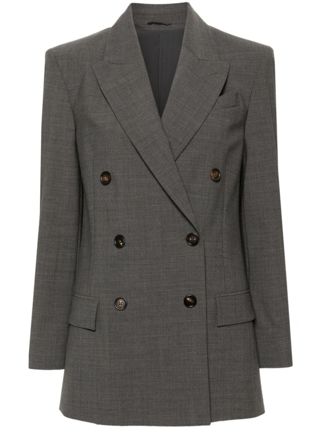 

Brunello Cucinelli двубортный блейзер, серый