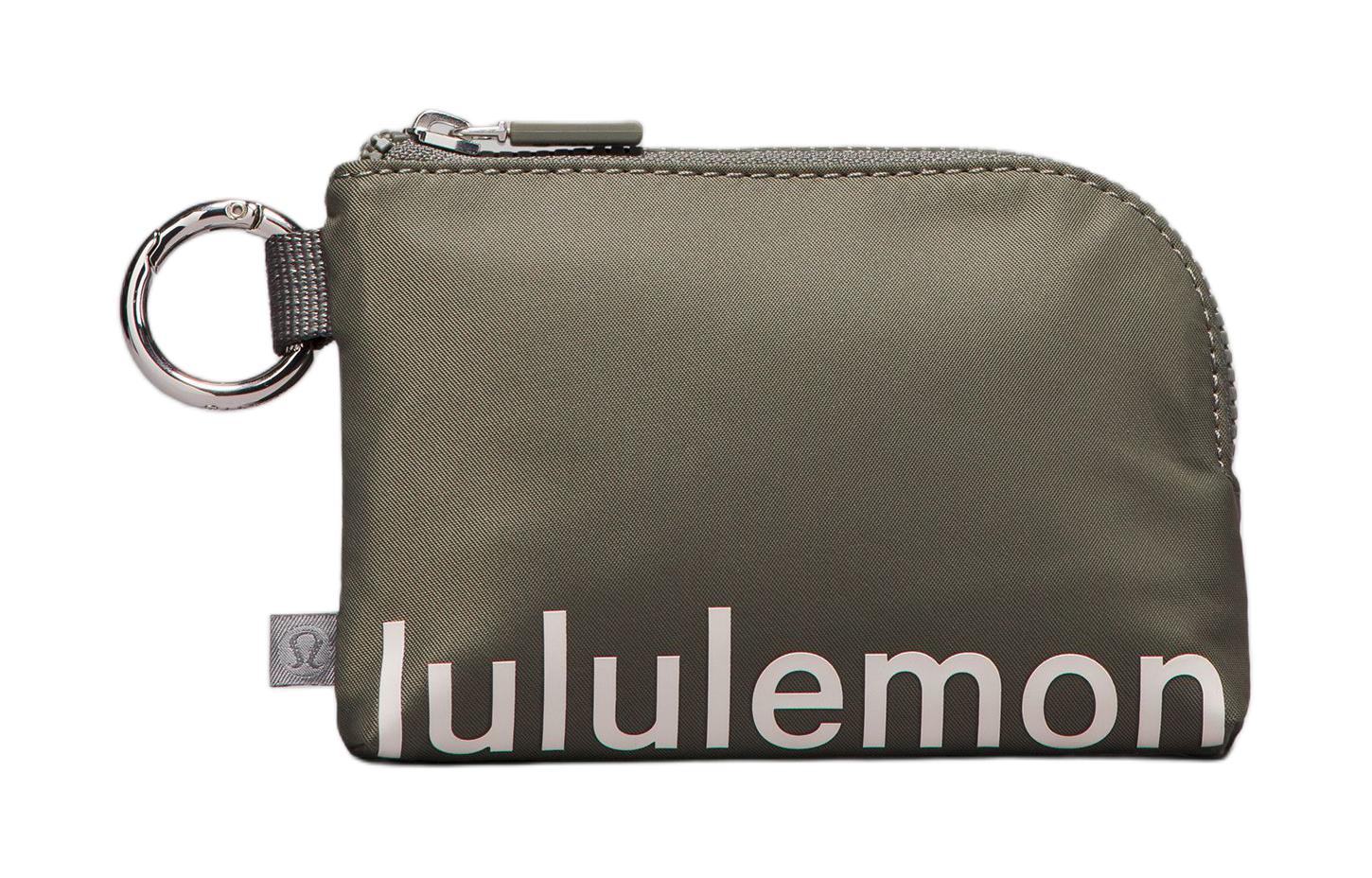 

Lululemon Нейлоновый картхолдер женский серый шалфей и белый опал, Gray Sage & White Opal