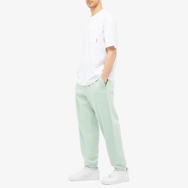 Брюки men's embroidered logo solid color bundle feet sports pants/trousers/joggers green Nike, зеленый — фото 2