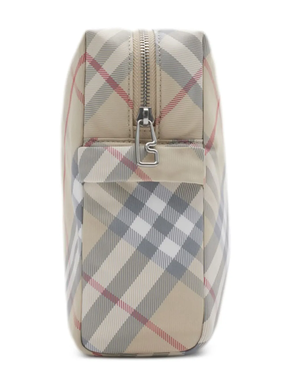 Пеленальный клатч в клетку Burberry Kids, бежевый — фото 3