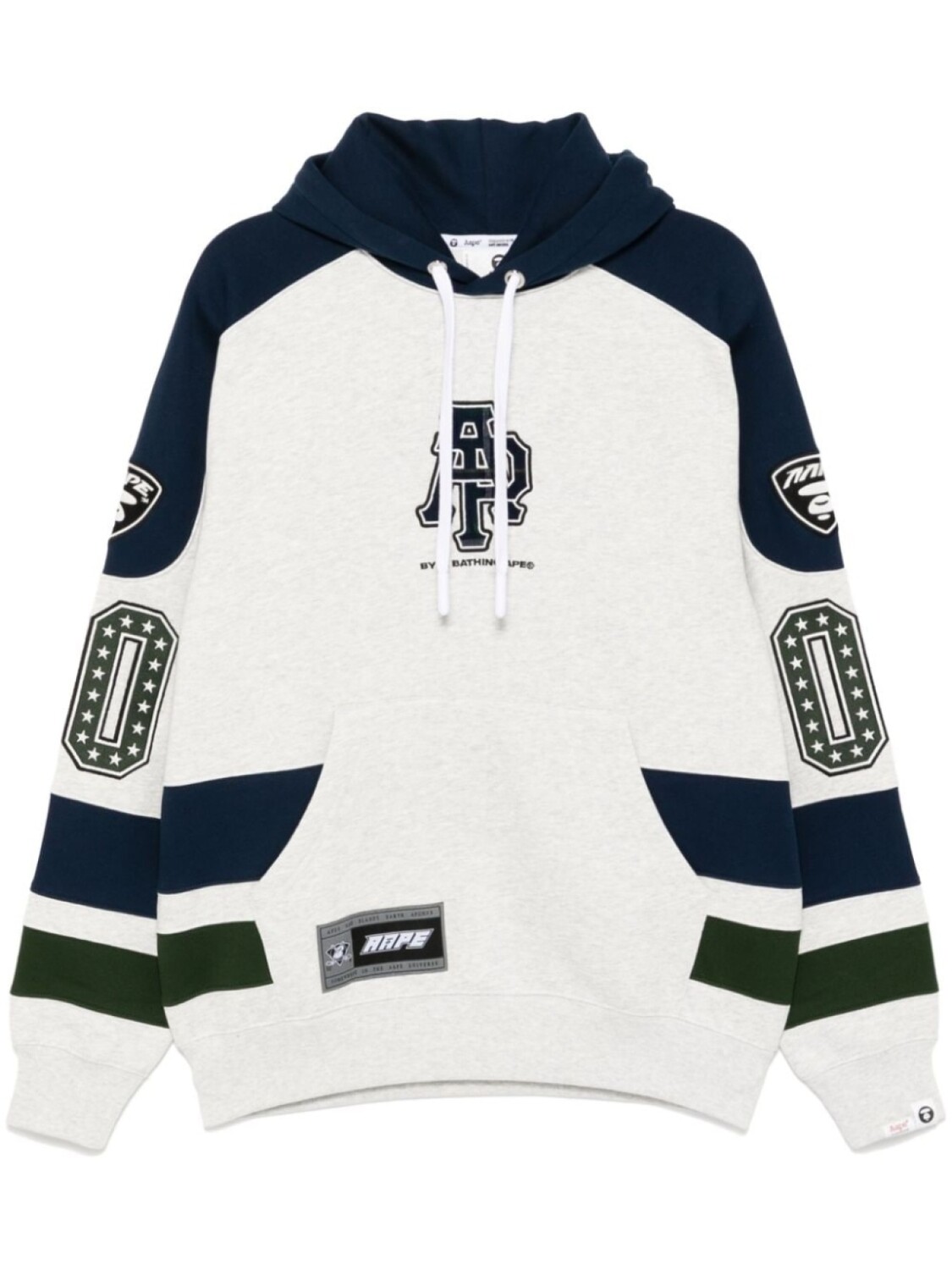 

AAPE BY *A BATHING APE худи с логотипом, серый