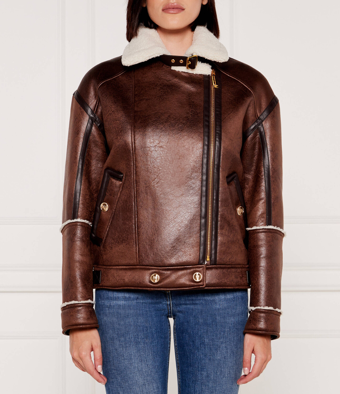 

Куртка Elisabetta Franchi, коричневый
