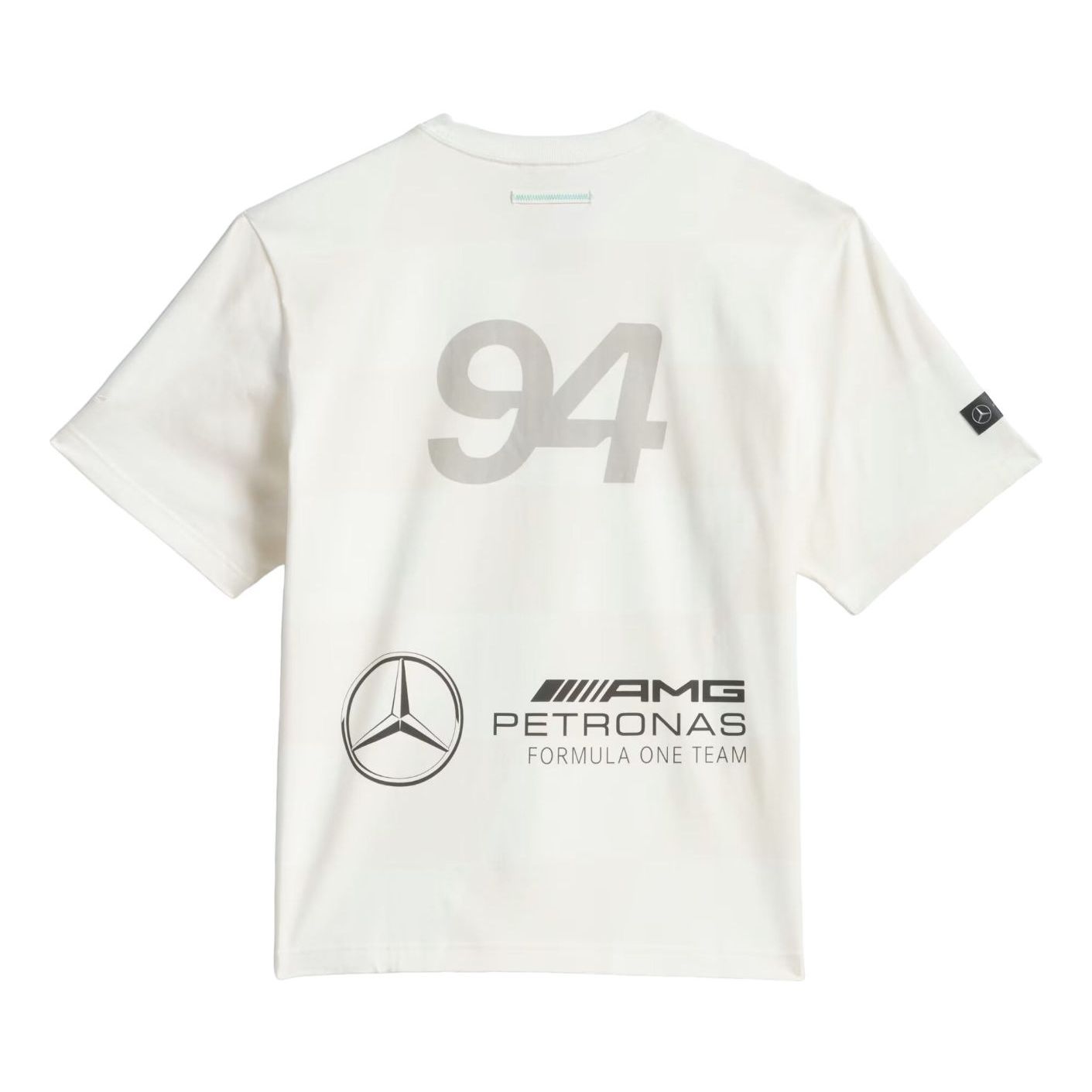 Футболка Adidas x Bad Bunny x Mercedes AMG Petronas Racing Logo Relaxed T-Shirt 'White' — фото 2