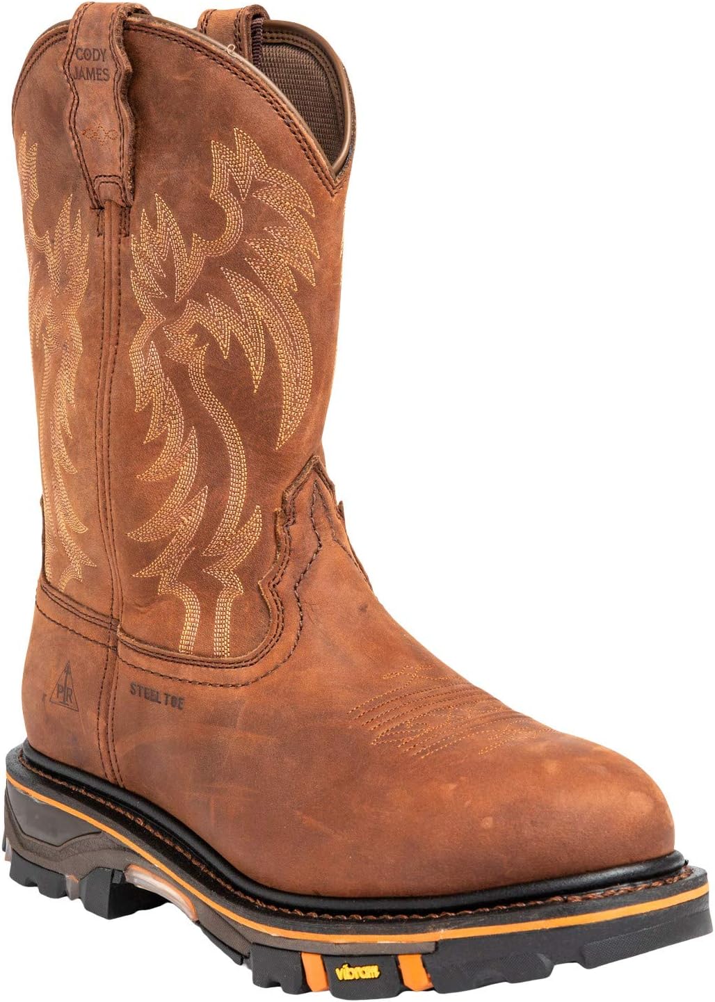 

Мужские ботинки Cody James 11 Waterproof Decimator Western с стальным носком - Drp-0-B, коричневый