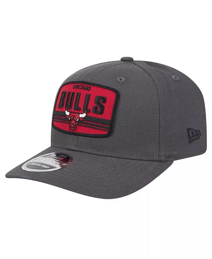 

Мужская графитовая бейсболка Chicago Bulls Team Elevated Patch 9SEVENTY Adjustable Hat New Era