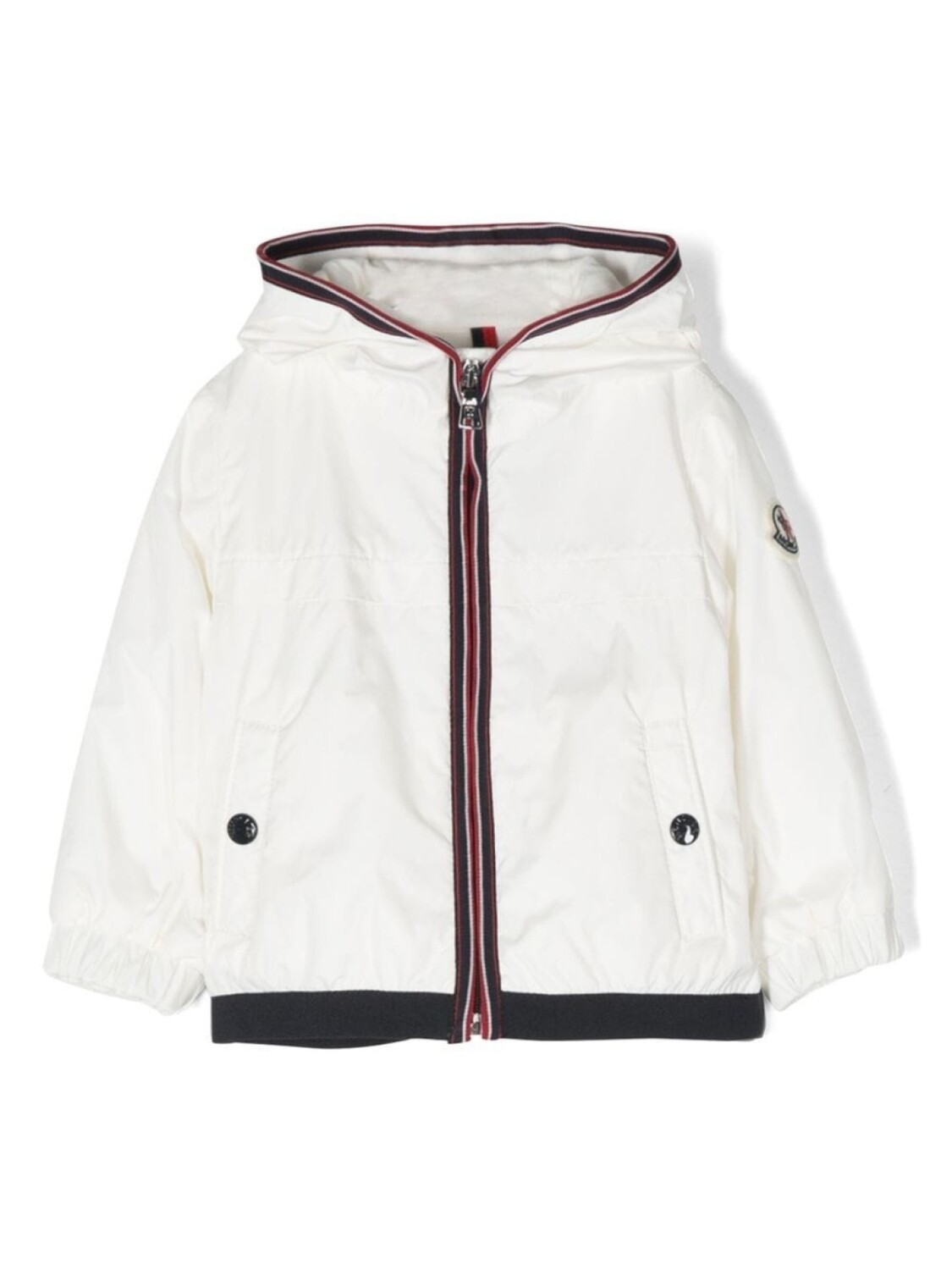 

Moncler Enfant пуховик с капюшоном, белый