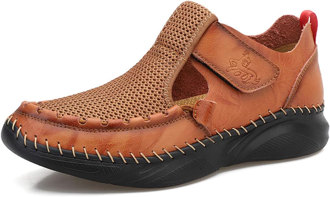 

Мужские пляжные лоферы GOSPT на лето, закрытые босоножки-«рыбак», водные туфли для улицы, коричневый