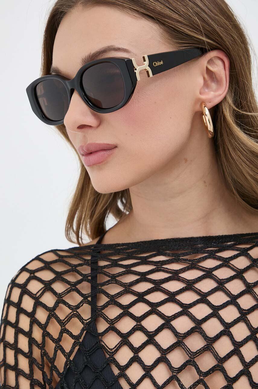 

Солнцезащитные очки Chloé Chloe, черный