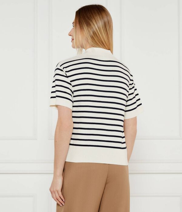 Рубашка поло Loose fit Tommy Hilfiger, экрю — фото 3