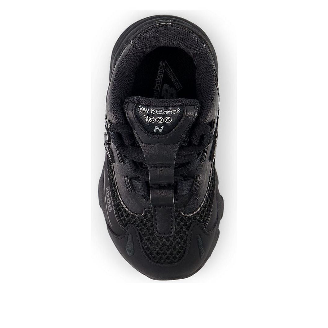 (TD) New Balance 1000 Bungee Lace 'Triple Black' — фото 3
