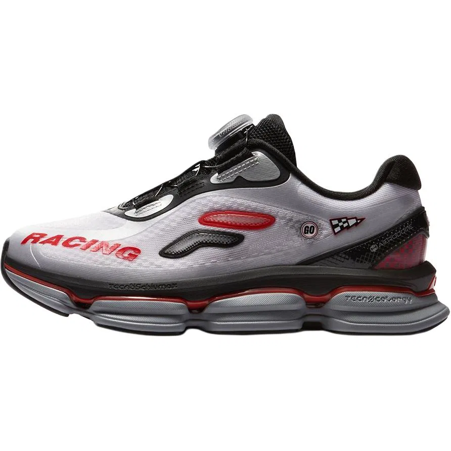 Кроссовки беговые ROROGO Cushioning Rebound Breathable Support Low top Gray Kids' FILA KIDS, FILA White/Space Silver
