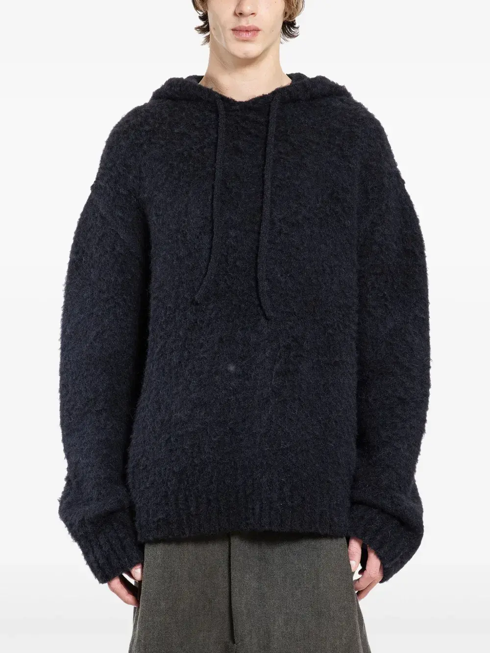 

Худи с длинными рукавами Uma Wang, черный