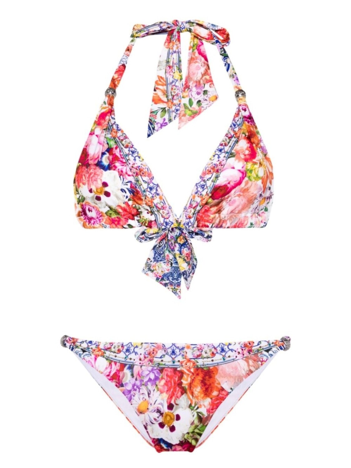 

Camilla Dutch Is Life floral-print bikini, белый