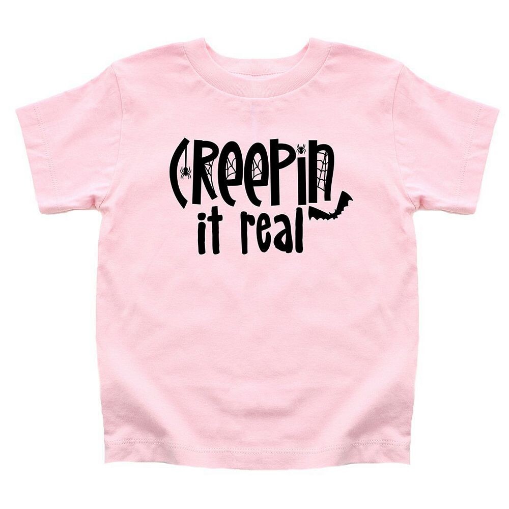 

Молодежная футболка Creepin It Real с короткими рукавами и рисунком The Juniper Shop, розовый