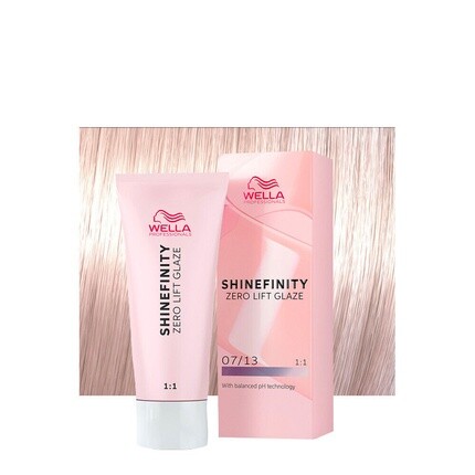 

Shinefinity Toffee Cream 07/13 Средний пепельно-русый золотистый 60 мл, Wella