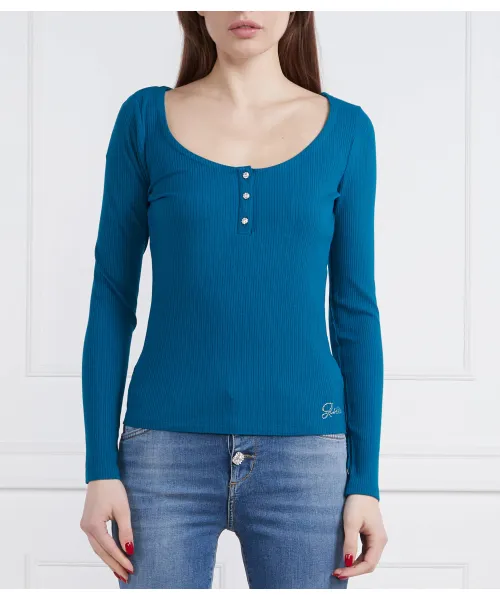 

Блузка Karlee Jewel Slim fit Guess Jeans, синий